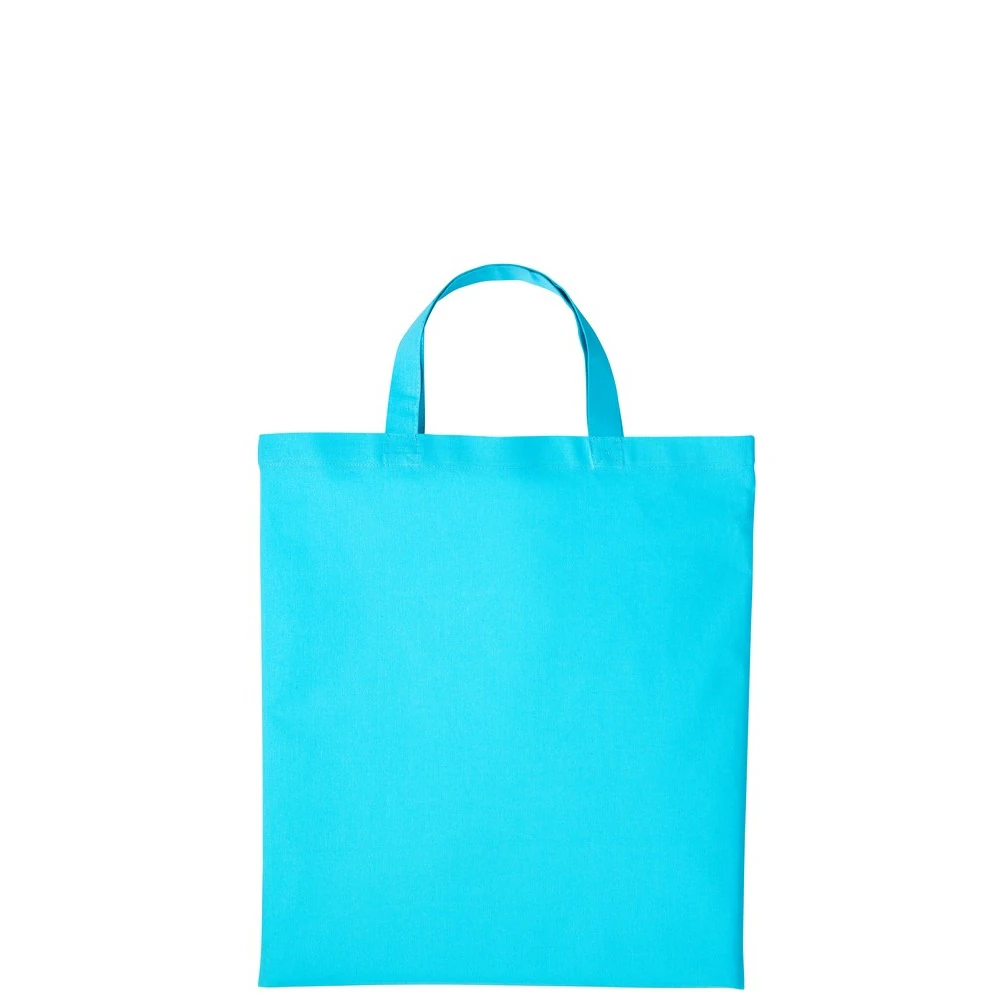 Nutshell Cotton Short Handle Shopper (Turquoise) - RW7109