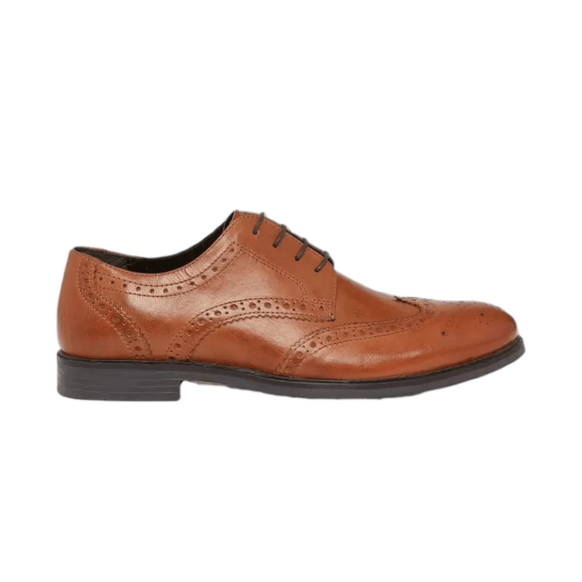 Debenhams Mens Glenn Leather Brogues (Tan) - DH1154