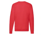 Fruit of the Loom Unisex Adult Lightweight Raglan Sweatshirt (Red) - RW9734