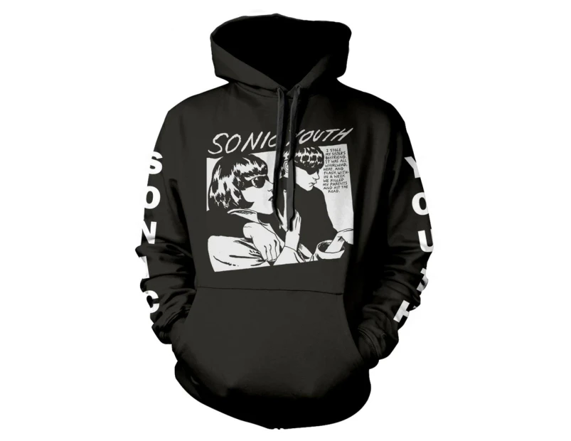 Sonic Youth Unisex Adult Goo Album Branded Sleeve Hoodie (Black) - PH2745