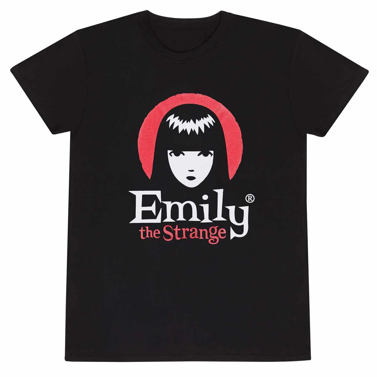 Emily The Strange Unisex Adult Logo T-Shirt (Black) - HE1683