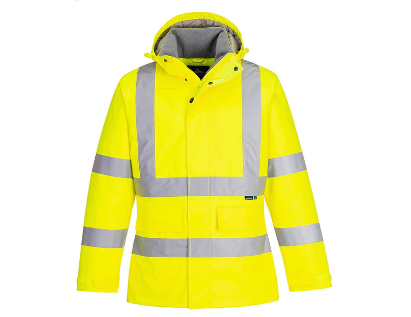 Portwest Mens Eco Friendly Hi-Vis Winter Jacket (Yellow) - PW715