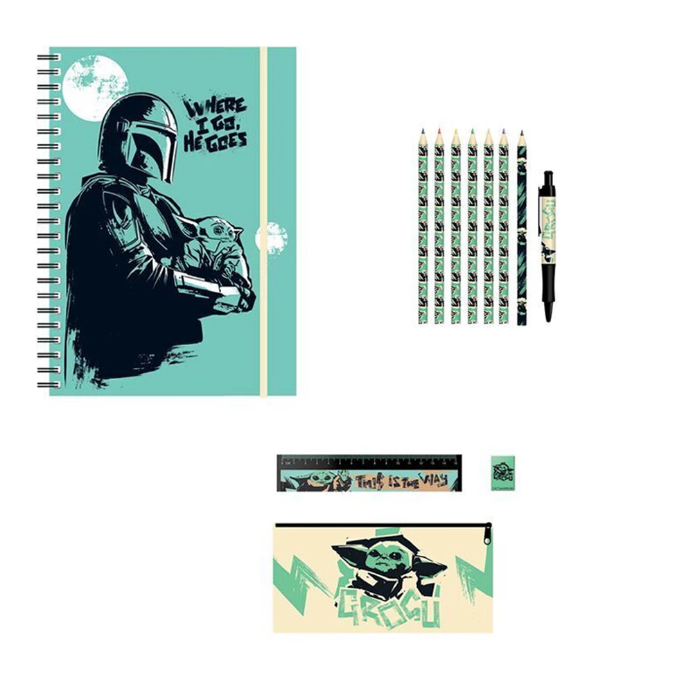 Star Wars: The Mandalorian Where I Go Bumper Stationery Set (Multicoloured) - PM7333