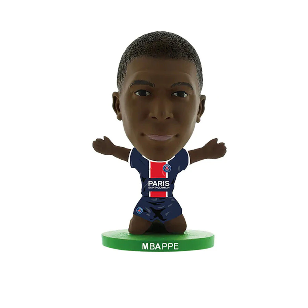 Paris Saint Germain FC Kylian Mbappe SoccerStarz Football Figurine (Blue/Red) - BS2736