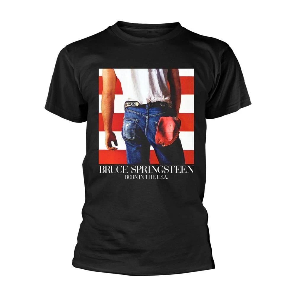 Bruce Springsteen Unisex Adult Born in the USA T-Shirt (Black) - PH3383