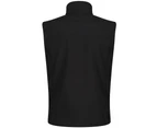 Regatta Mens Flux Softshell Bodywarmer / Sleeveless Jacket Water Repellent And Wind Resistant (All Black) - RG1493