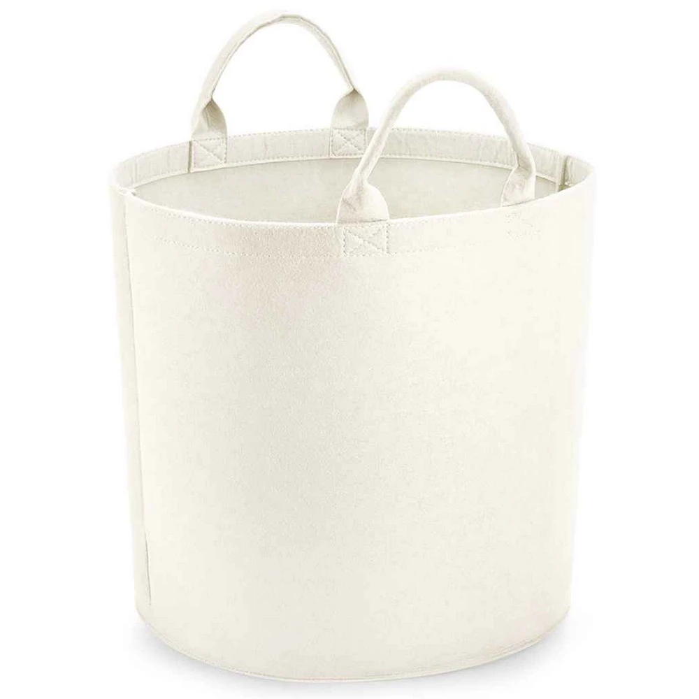 Bagbase Felt Laundry Basket (Soft White) - PC5384