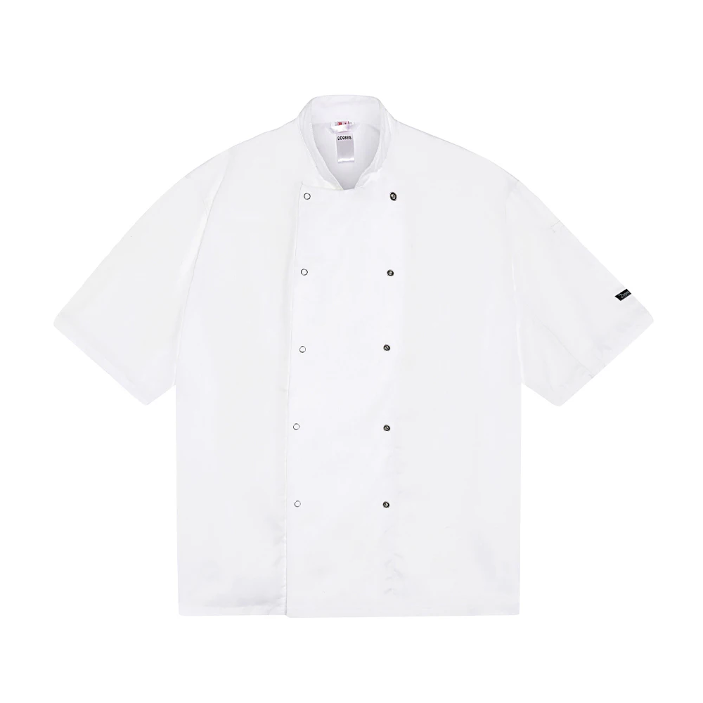 Dennys Unisex Adult Press Stud Long-Sleeved Chef Jacket (White) - PC7149