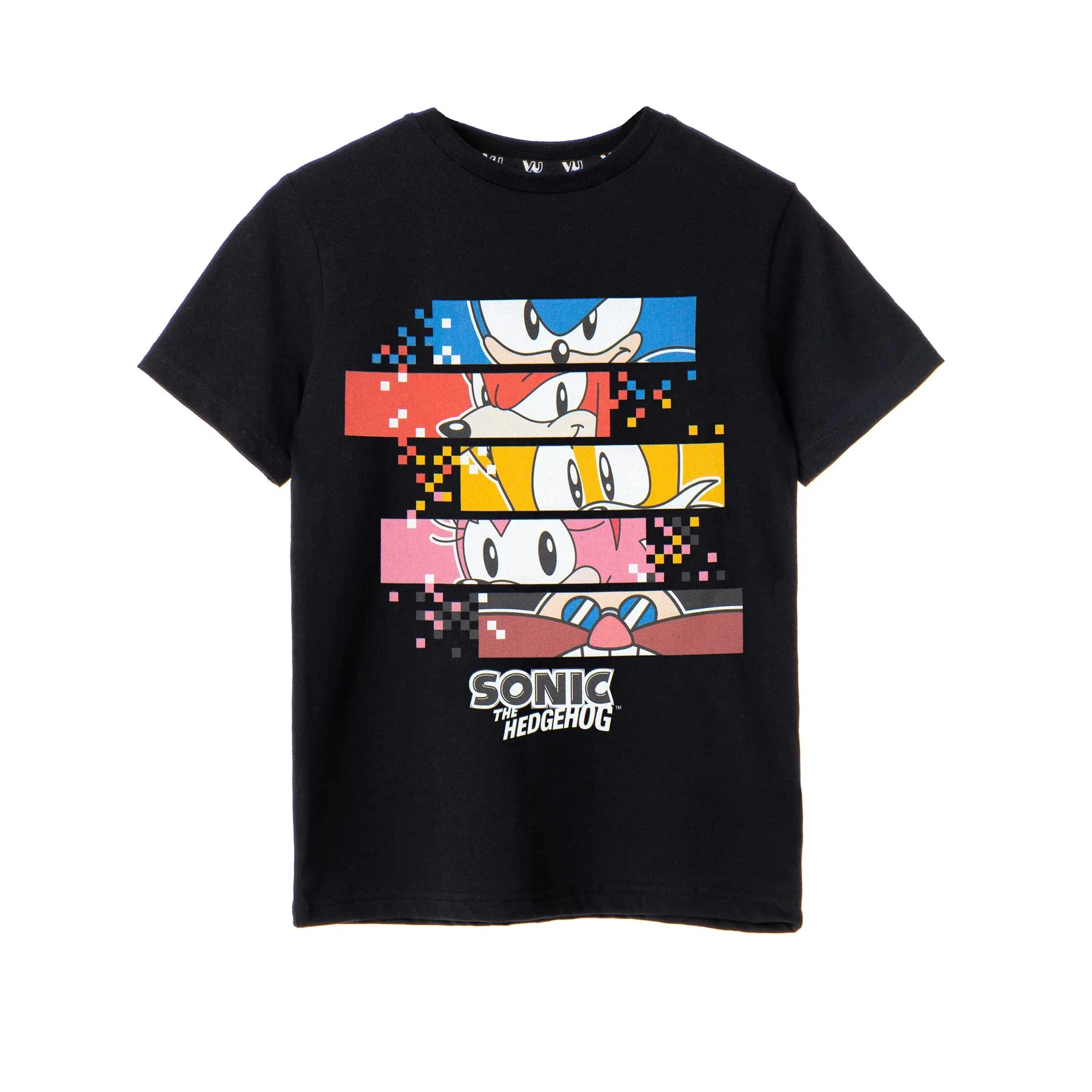 Sonic The Hedgehog Boys Pixel T-Shirt (Black) - NS7393