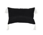 Something Different Rectangular Triple Moon Design Cushion (Black/White) - SD2487