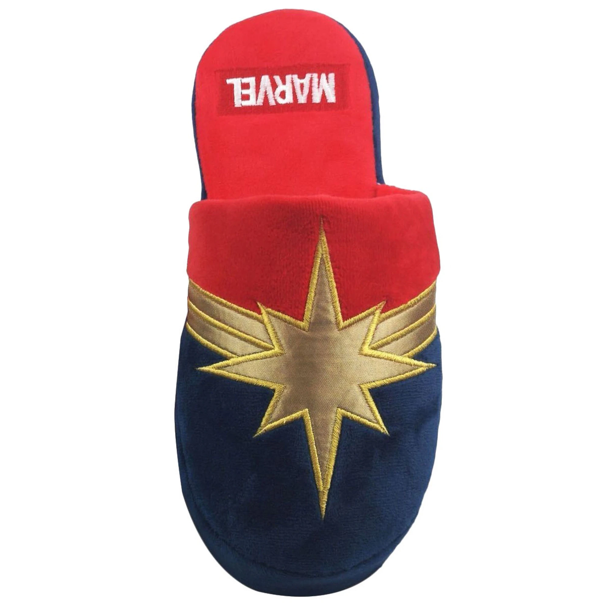 Captain Marvel Womens Slippers (Blue/Gold/Red) - NS5993