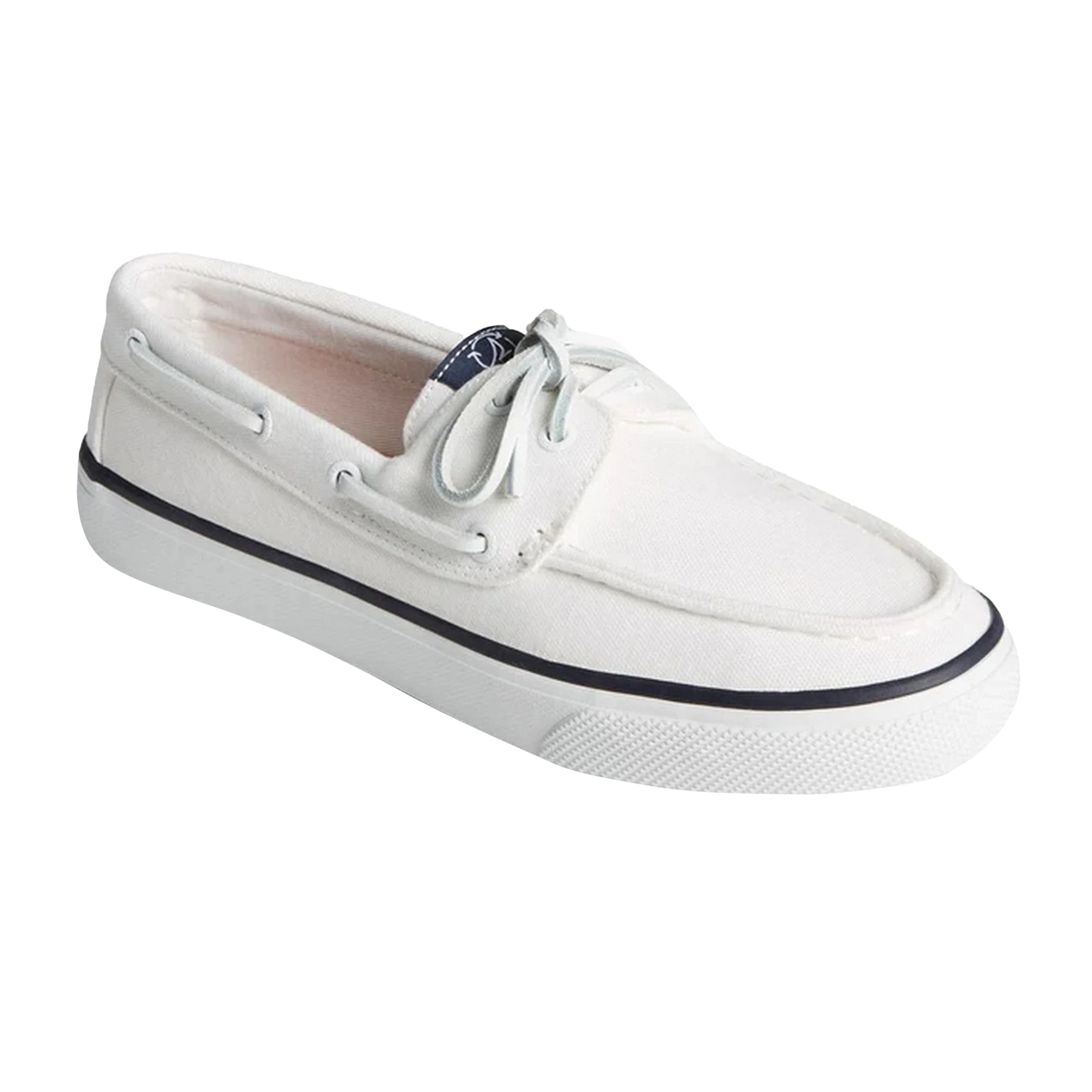 Sperry Womens Bahama 2.0 Core Rawhide Laces Boat Shoes (White) - FS9981