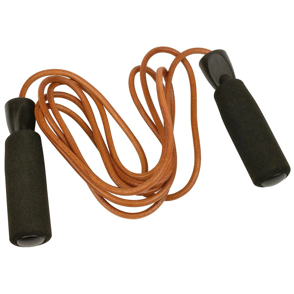 Urban Fitness Equipment Leather Skipping Rope (Brown/Black) - RD592