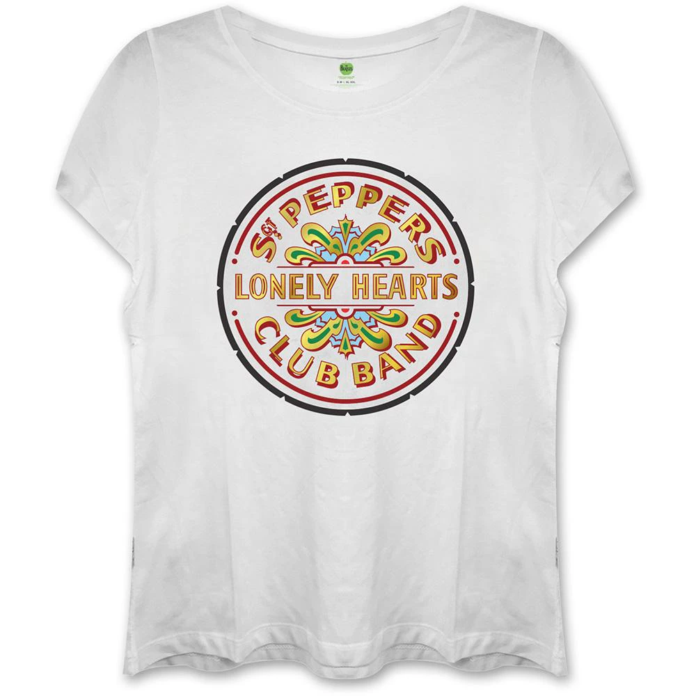 The Beatles Womens Sgt Pepper Skinny T-Shirt (White) - RO174