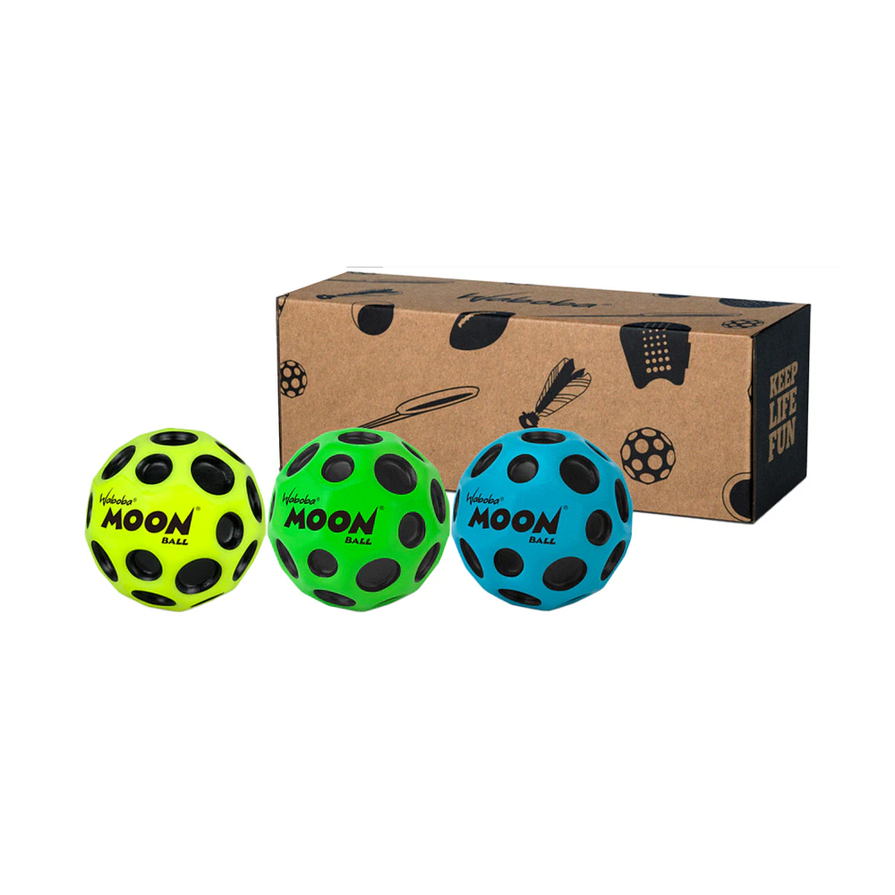 Waboba Moon Ball (Pack of 3) (Blue/Green/Yellow) - RD3186