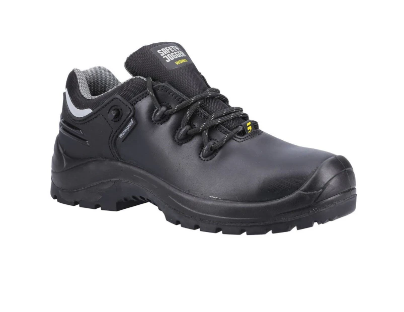 Safety Jogger Mens Leather Safety Shoes (Black) - FS9009