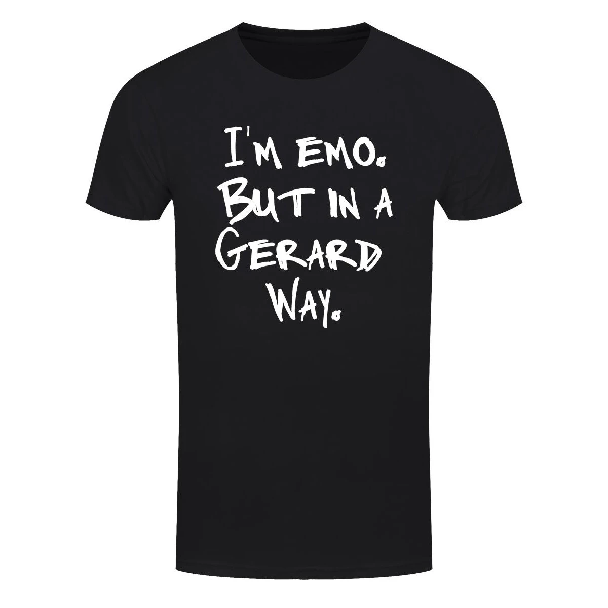 Grindstore Mens Im Emo But In A Gerard Way T-Shirt (Black) - GR4134