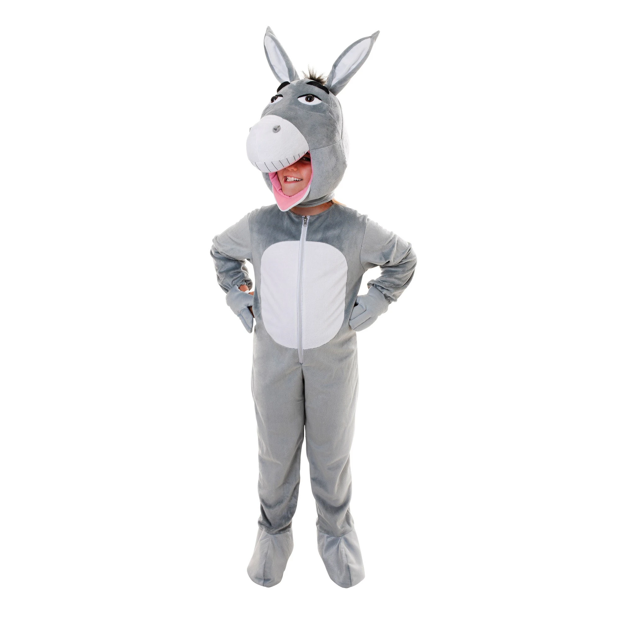 Bristol Novelty Childrens/Kids Donkey Costume (Grey/White) - BN410