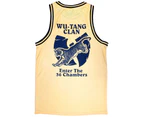 Wu-Tang Clan Unisex Adult Enter The 36 Chambers Back Print Tank Top (Yellow) - RO10905