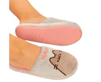 Pusheen Womens Nah Slippers (Grey/Pink/Brown) - NS6886