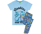 Sesame Street Womens Cookie Monster Pyjama Set (Blue) - NS6621
