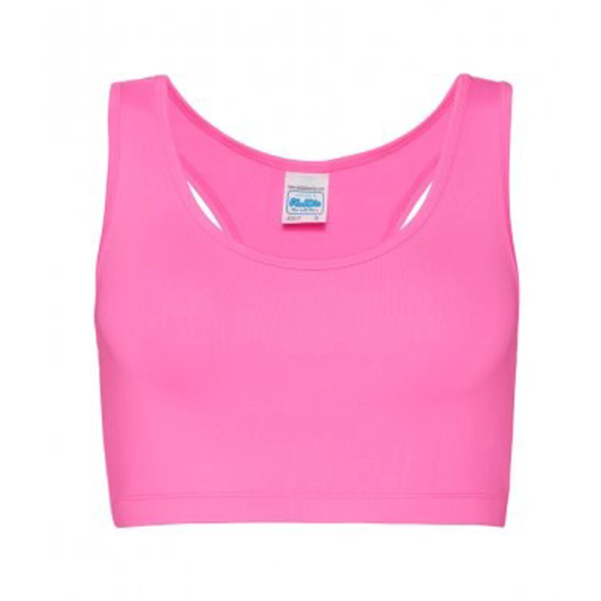 AWDis Just Cool Womens Sleeveless Girlie Sports Crop Top (Electric Pink) - PC2631