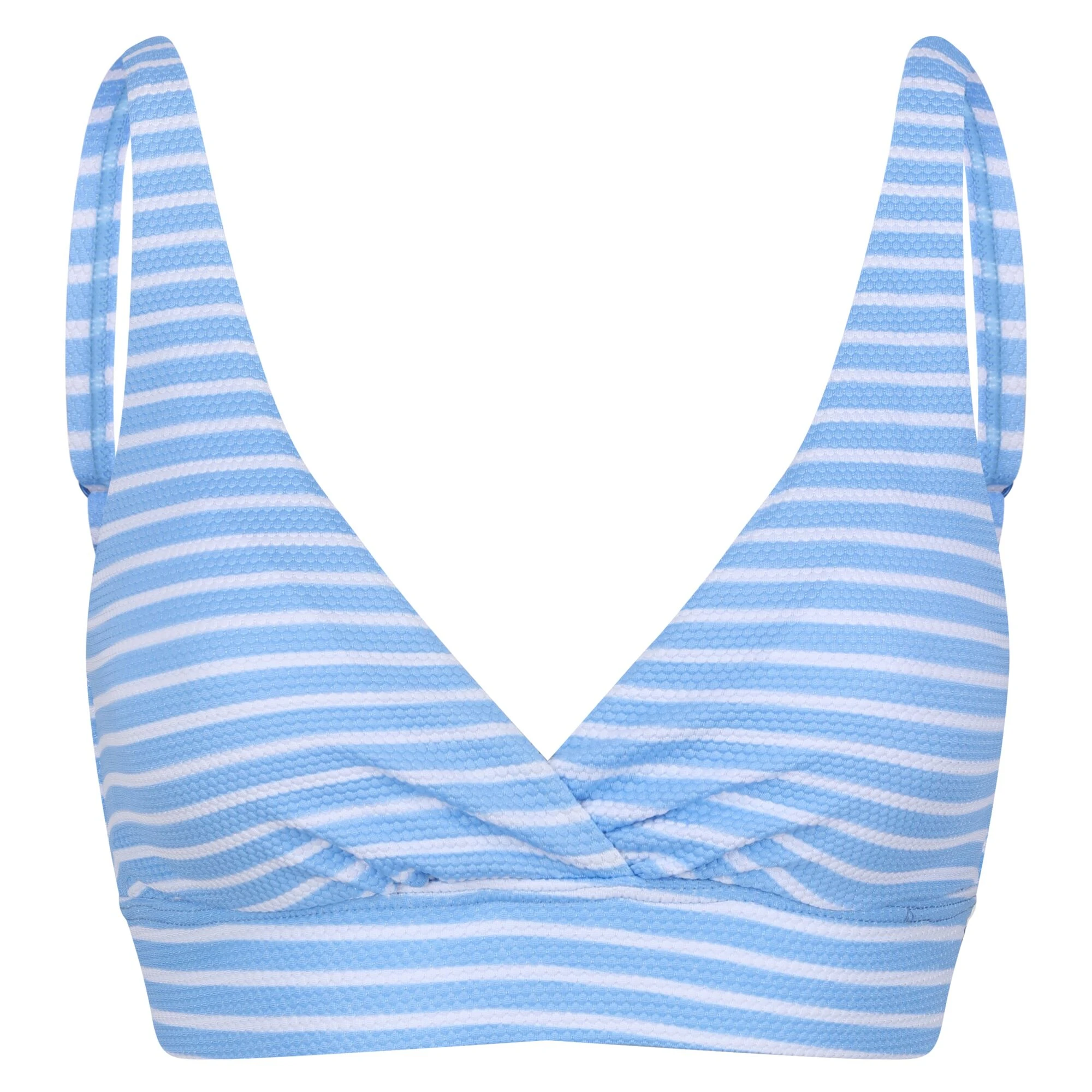 Regatta Womens Paloma Stripe Textured Bikini Top (Elysium Blue/White) - RG9081