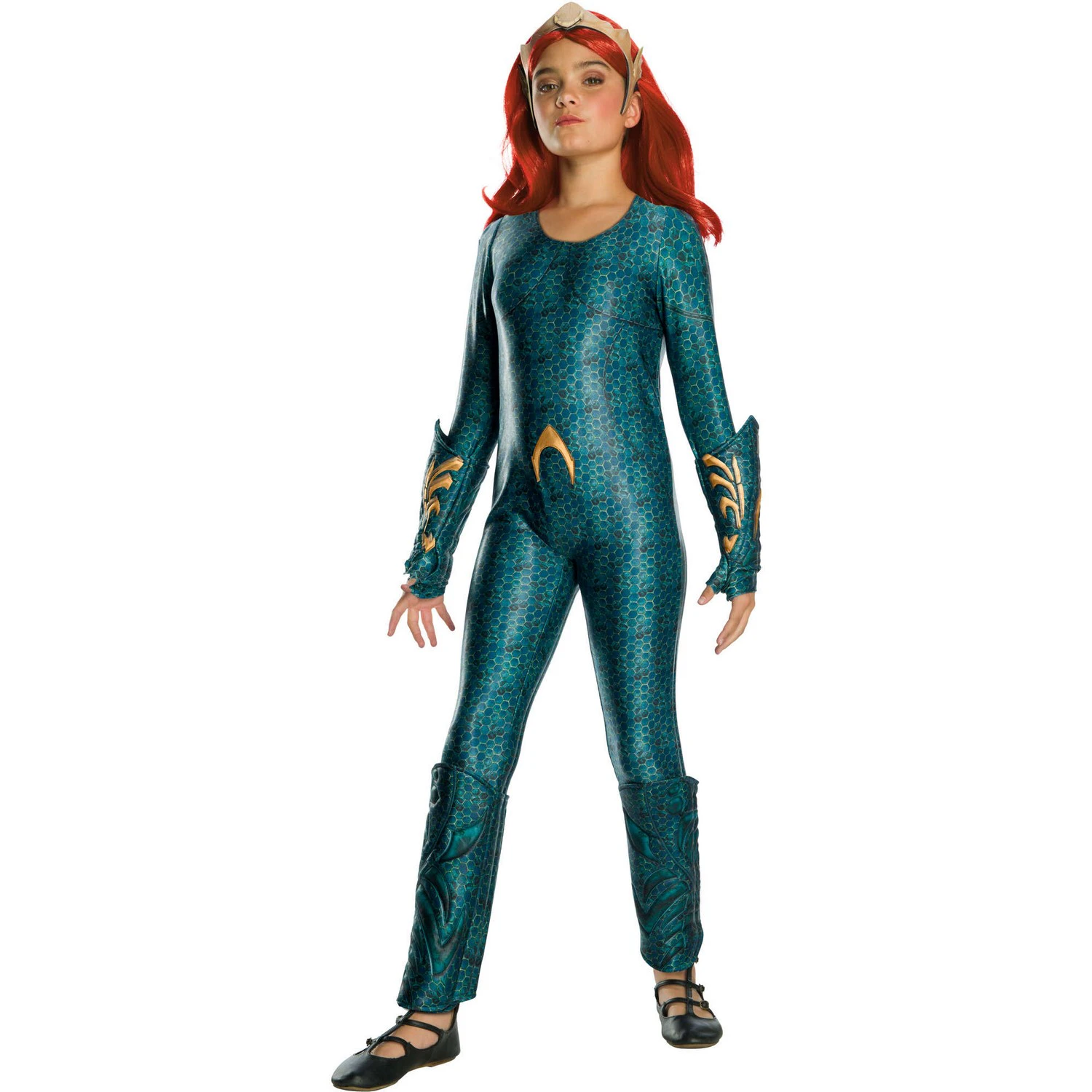 Aquaman Girls Deluxe Mera Costume (Green) - BN5491