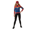 Captain Marvel Womens Costume (Blue/Red) - BN5411