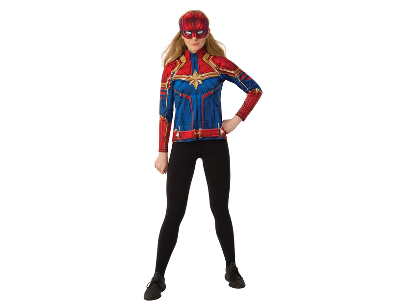 Captain Marvel Womens Costume (Blue/Red) - BN5411