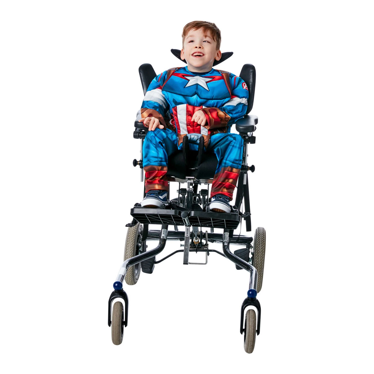 Captain America Childrens/Kids Adaptive Costume (Blue/Red/White) - BN4916