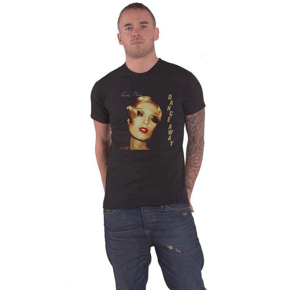 Roxy Music Unisex Adult Dance Away Album Cotton T-Shirt (Black) - RO2770