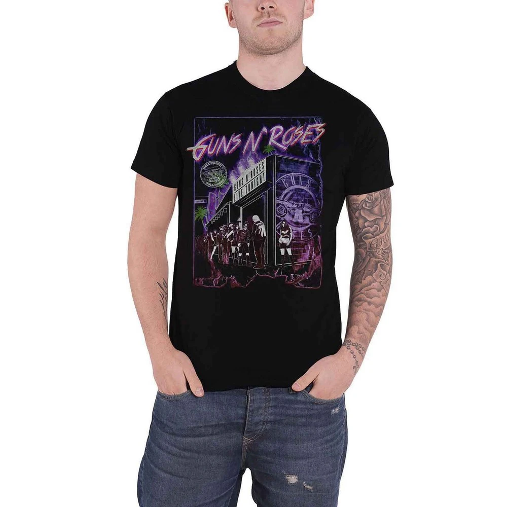 Guns N Roses Unisex Adult Sunset Boulevard T-Shirt (Black) - RO1850