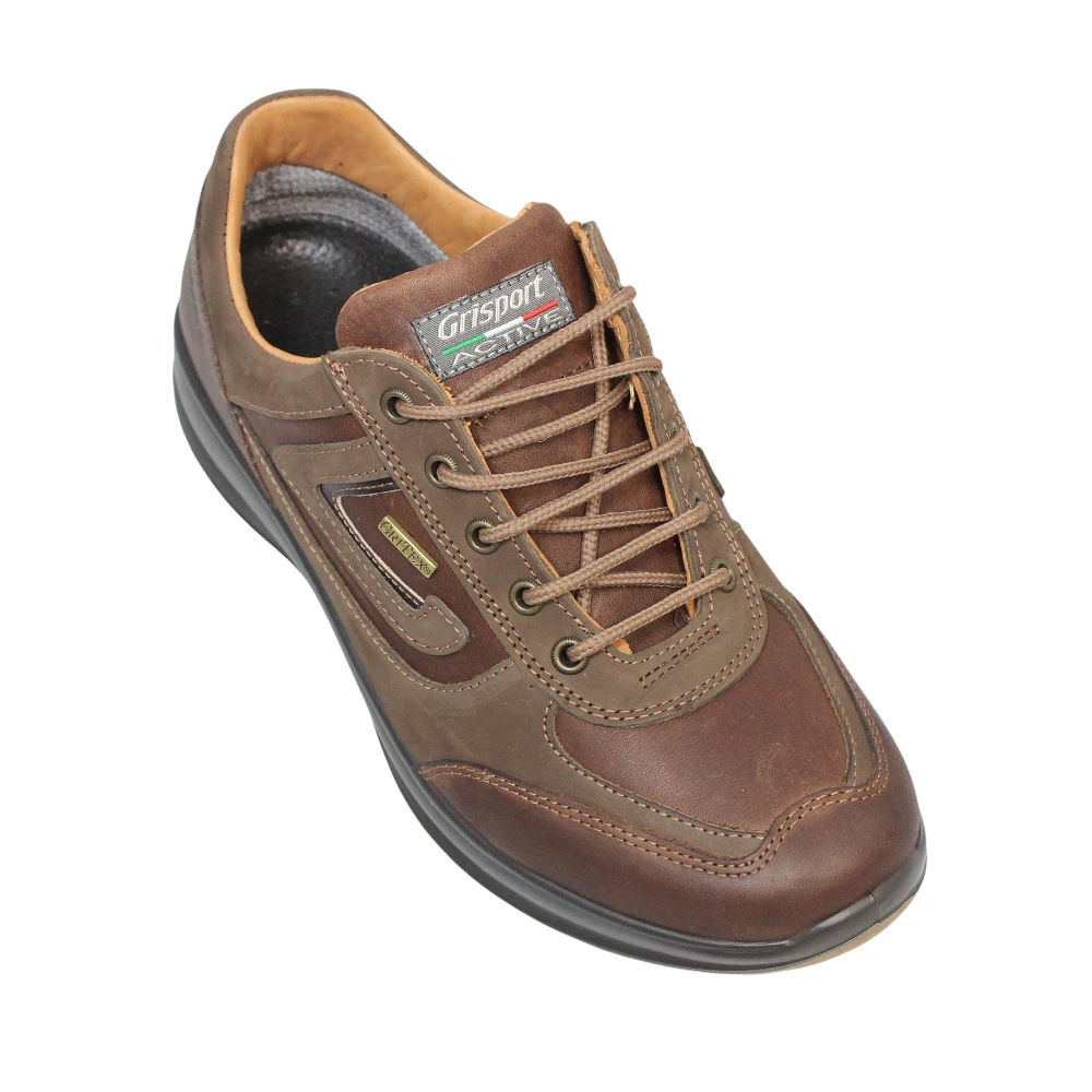 Grisport Mens Airwalker Leather Walking Shoes (Tan) - GS112