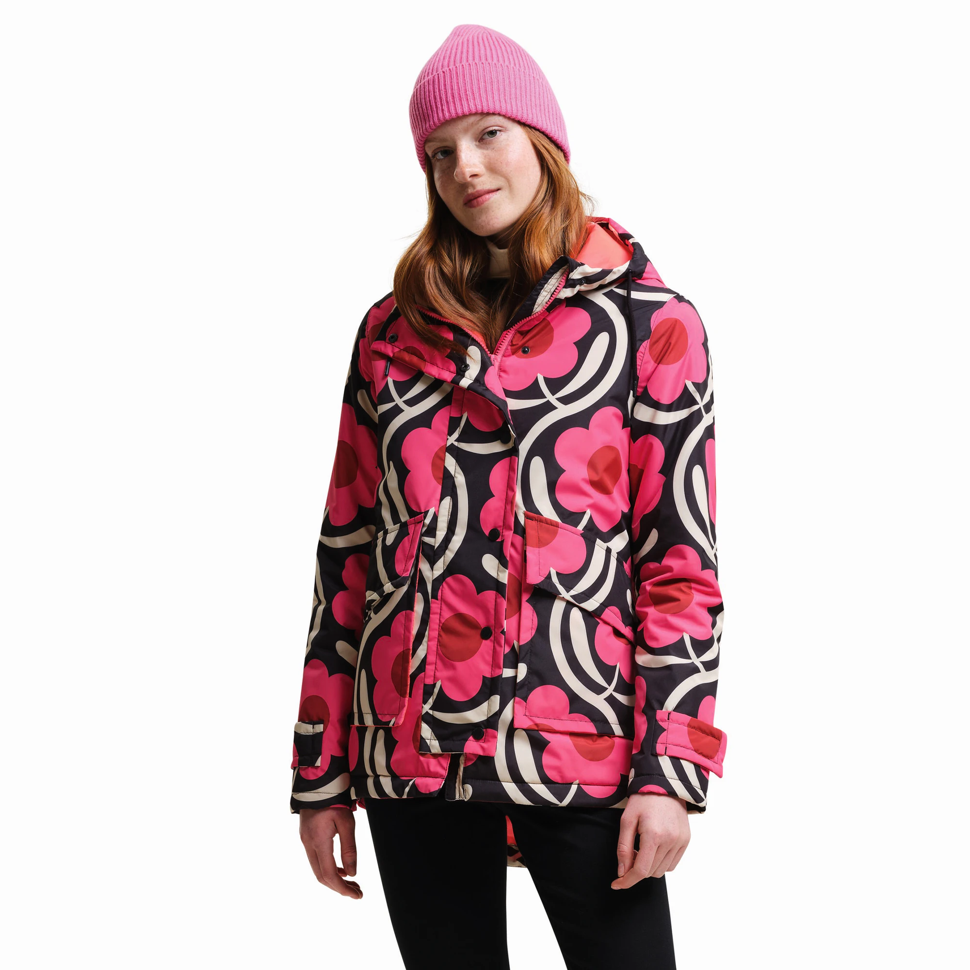 Regatta Womens Orla Kiely Swing Floral Waterproof Jacket (Apple Blossom Pink) - RG9261
