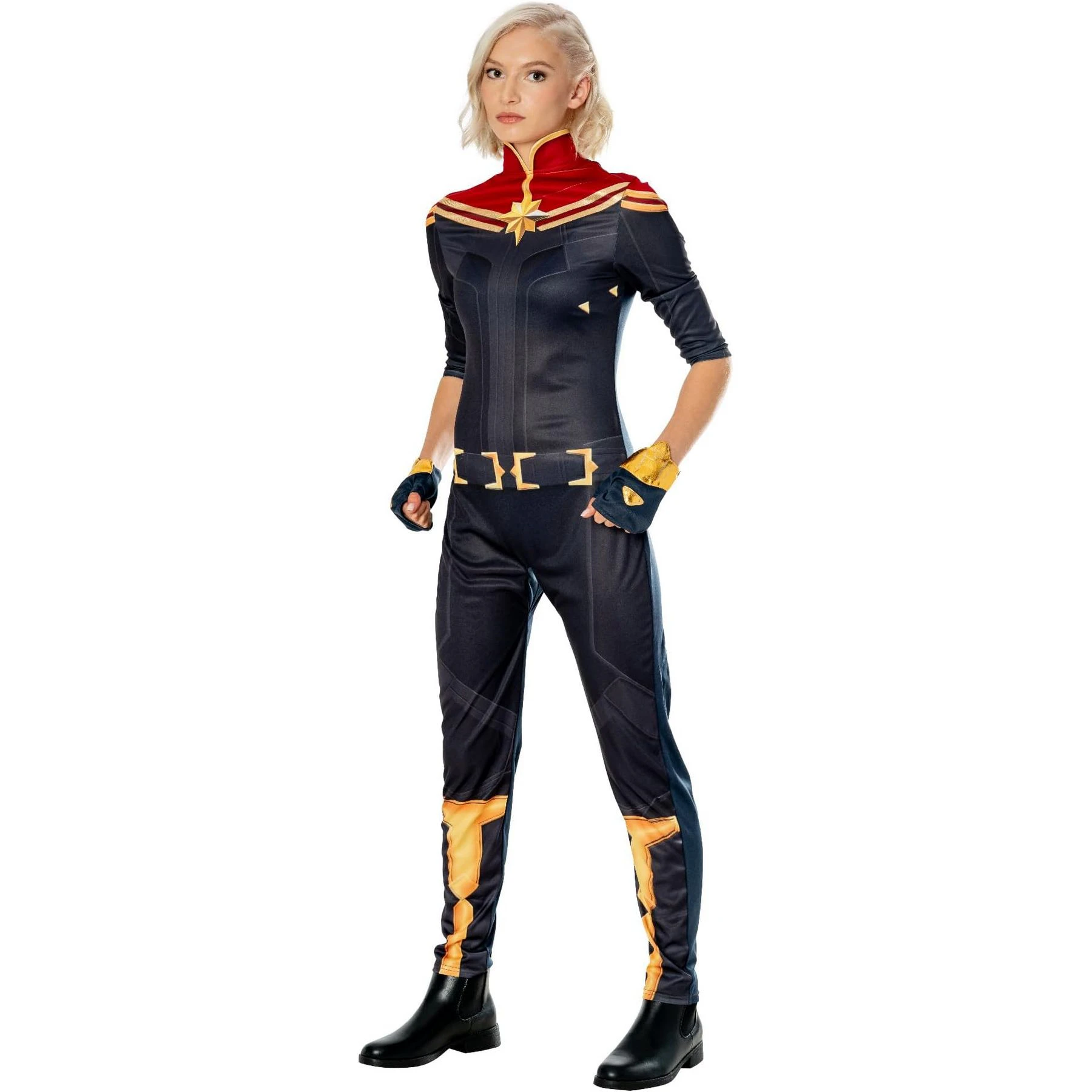 Captain Marvel Unisex Adult Costume (Blue/Red) - BN5776