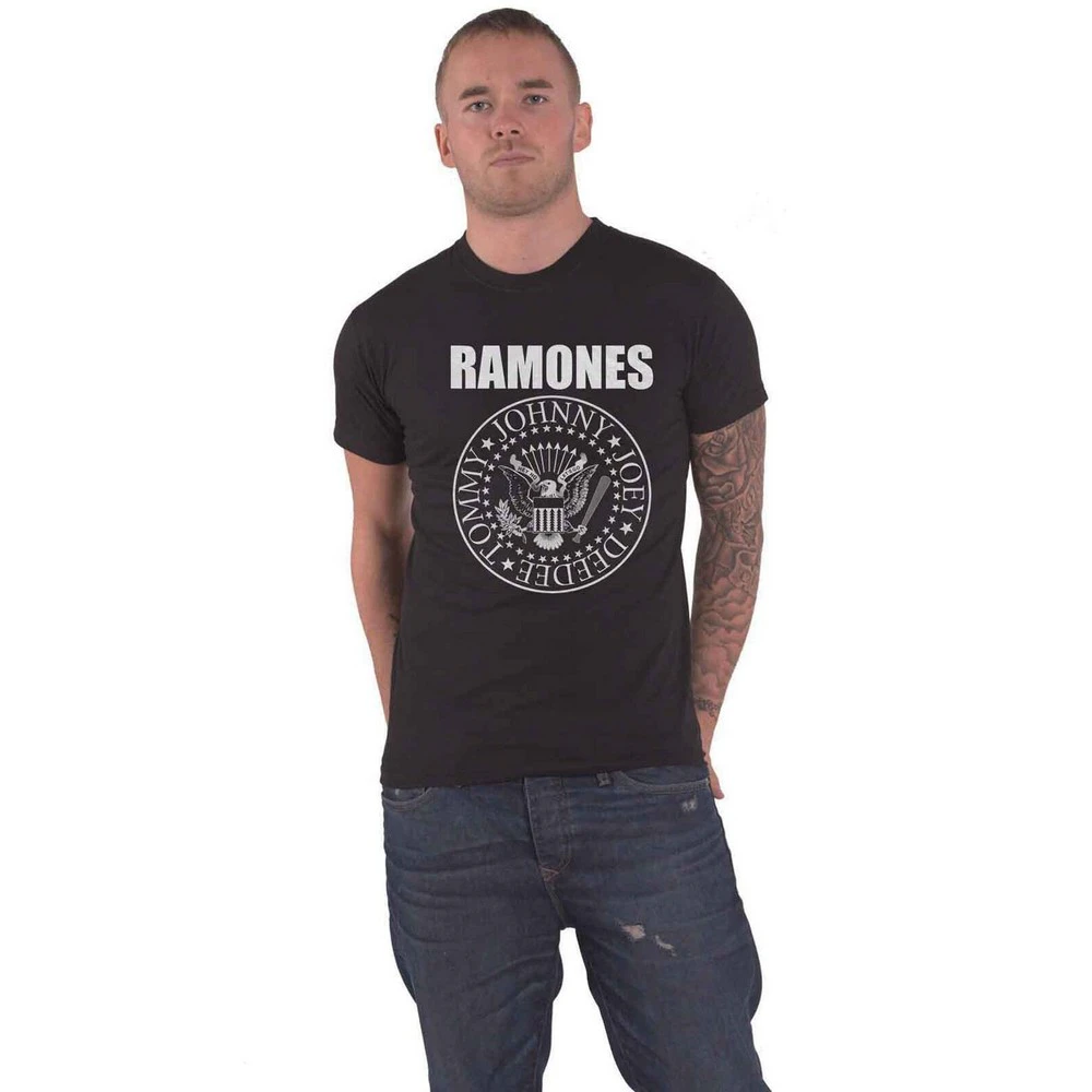 Ramones Unisex Adult Presidential Seal T-Shirt (Black) - RO3490