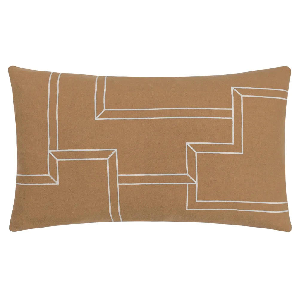 Hoem Marzena Geometric Cushion Cover (Toffee) - RV3080