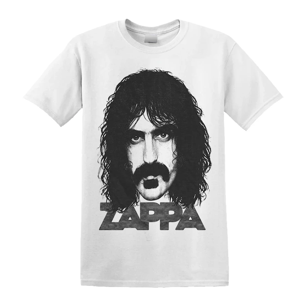 Frank Zappa Unisex Adult Big Face Cotton T-Shirt (White) - RO7697