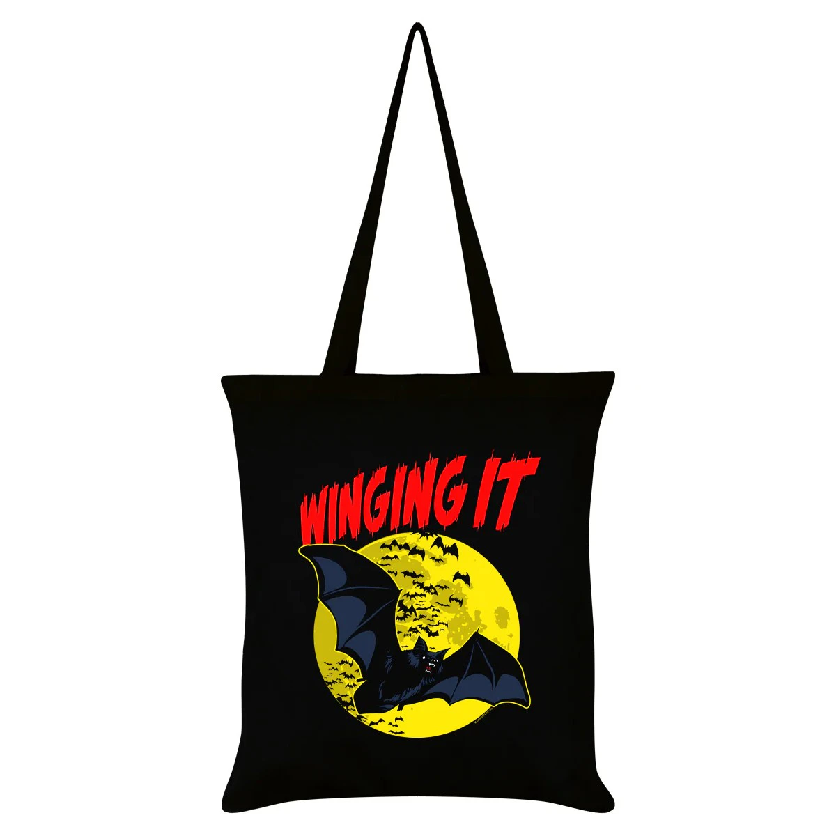 Grindstore Winging It Horror Bat Tote Bag (Black) - GR7093