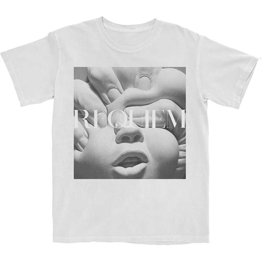 Korn Unisex Adult Requiem Album Cotton T-Shirt (White) - RO4000