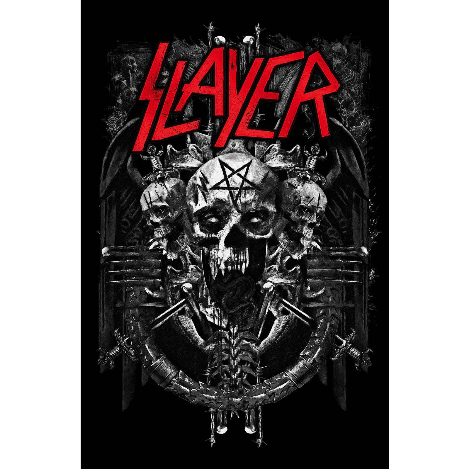 Slayer Demonic Textile Poster (Black/Red/Grey) - RO8235