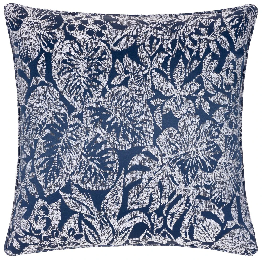 Wylder Bali Jacquard Botanical Cushion Cover (Midnight) - RV3030