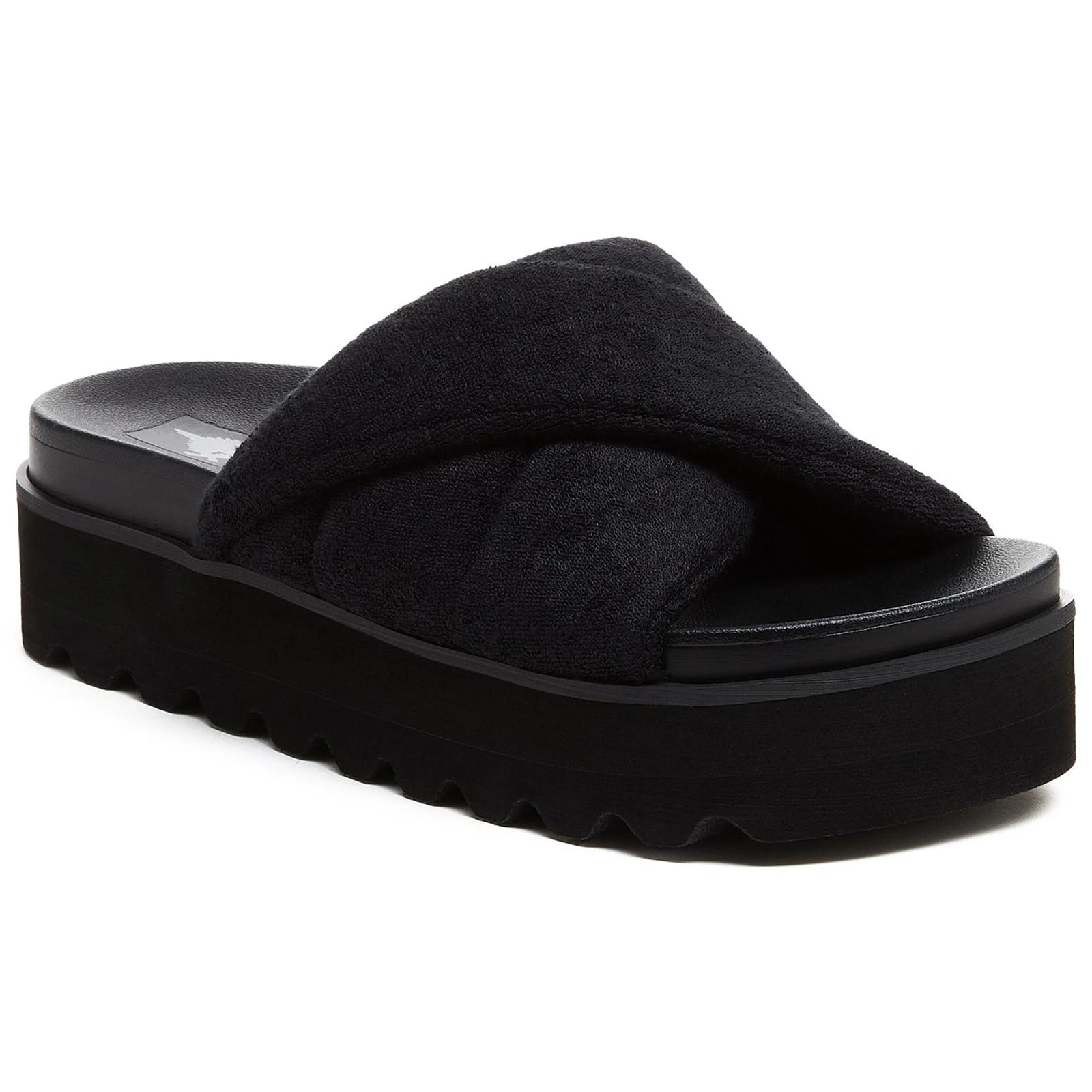 Rocket Dog Womens Breeze Atlanta Terrycloth Sandals (Black) - FS10712