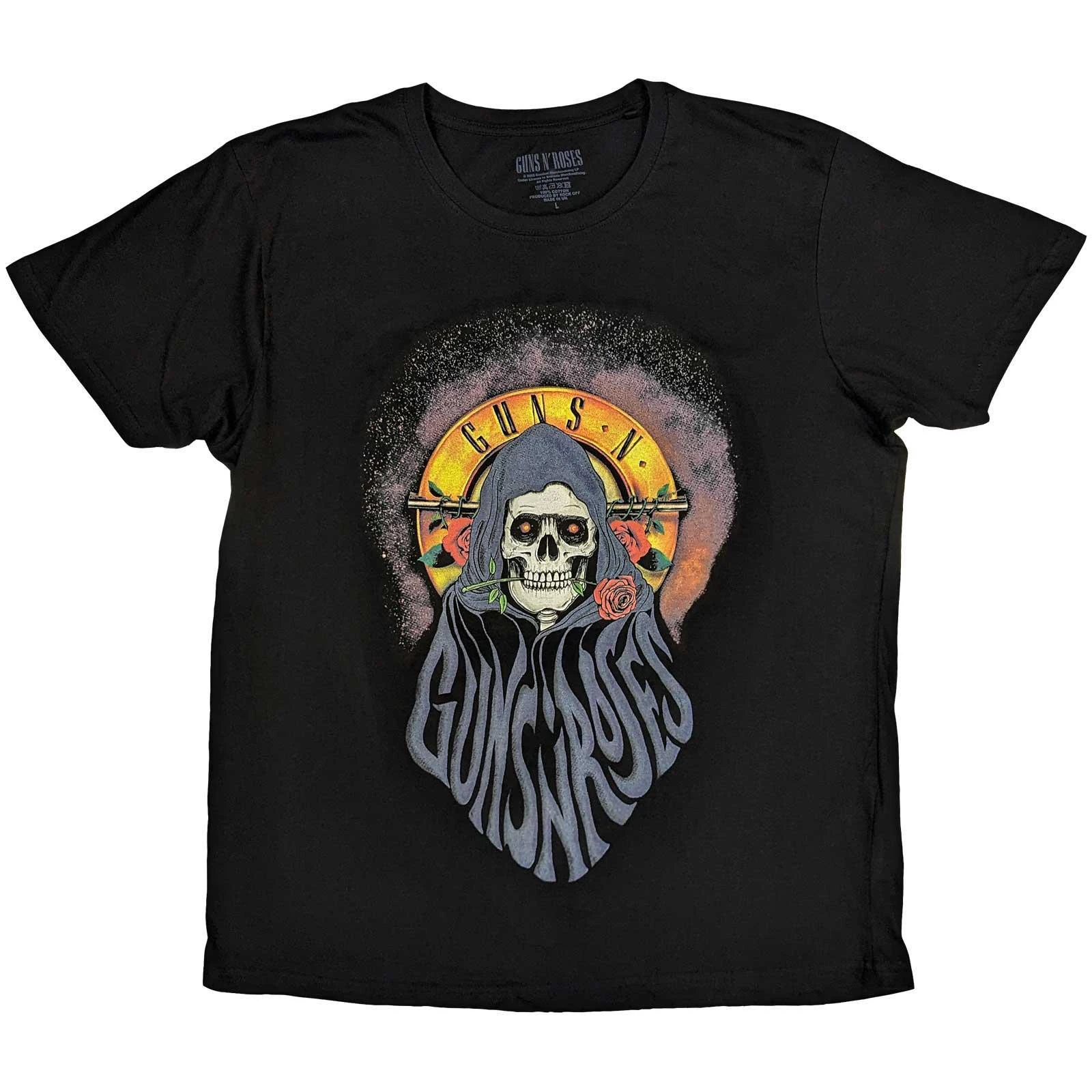 Guns N Roses Unisex Adult Reaper Cotton T-Shirt (Black) - RO8540