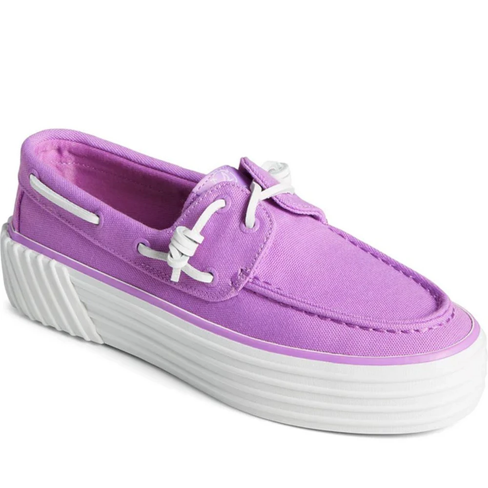 Sperry Womens Bahama 2.0 Boat Shoes (Purple/White) - FS10058