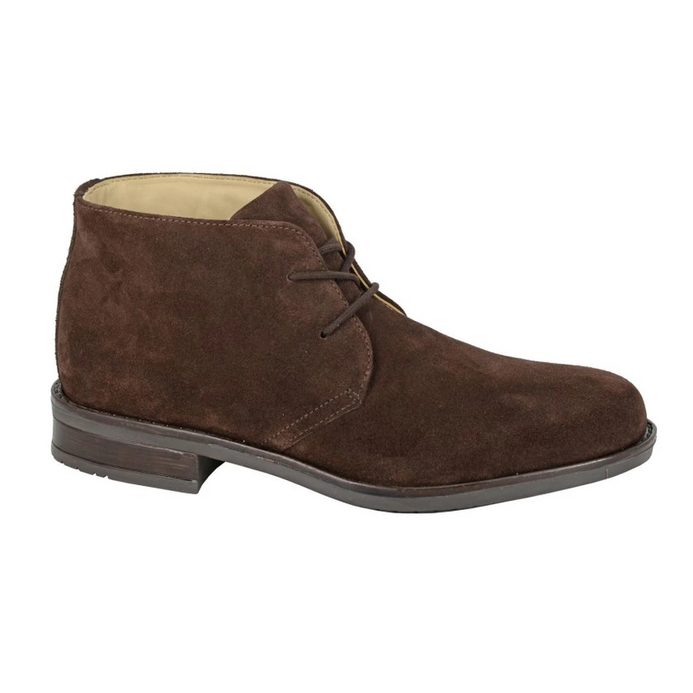 Roamers Mens Suede Chukka Boots (Dark Brown) - DF2354