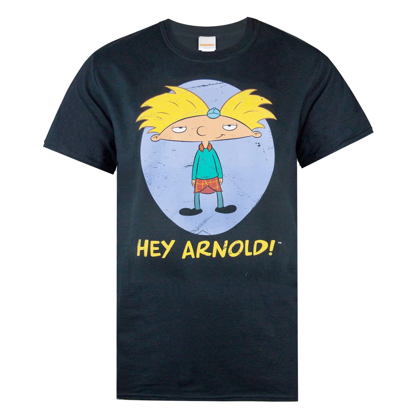 Nickelodeon Mens Hey Arnold T-Shirt (Black) - NS5263