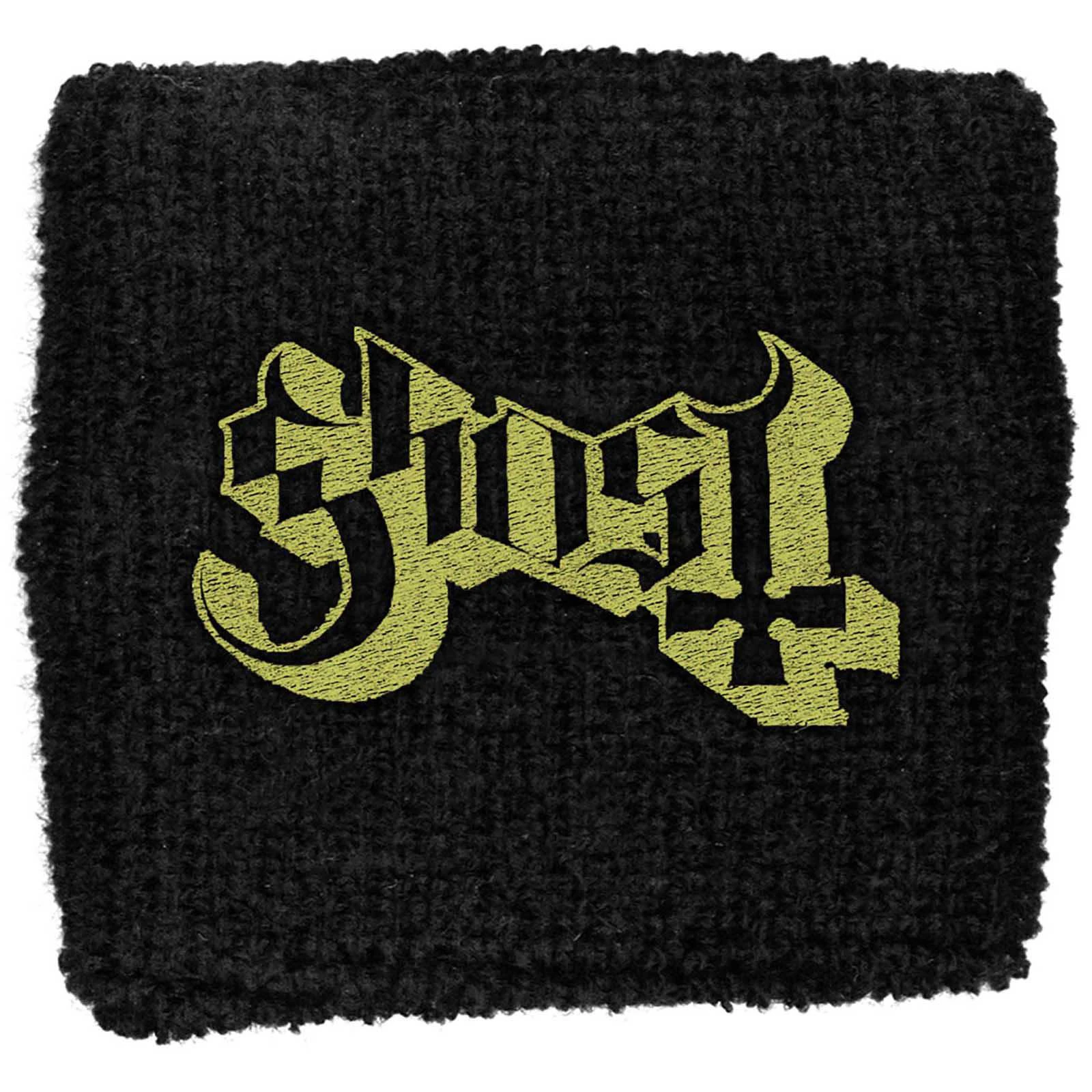 Ghost Unisex Adult Logo Fabric Wristband (Black) - RO9749