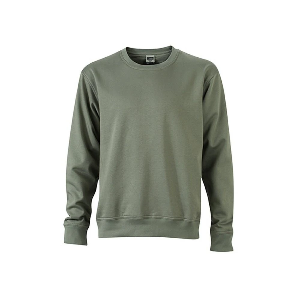 James and Nicholson Unisex Workwear Sweatshirt (Dark Grey) - FU253